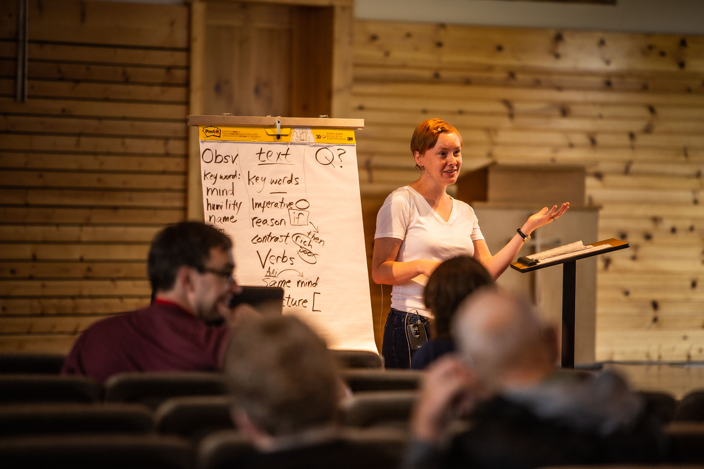Teaching in the Mount Carmel chapel