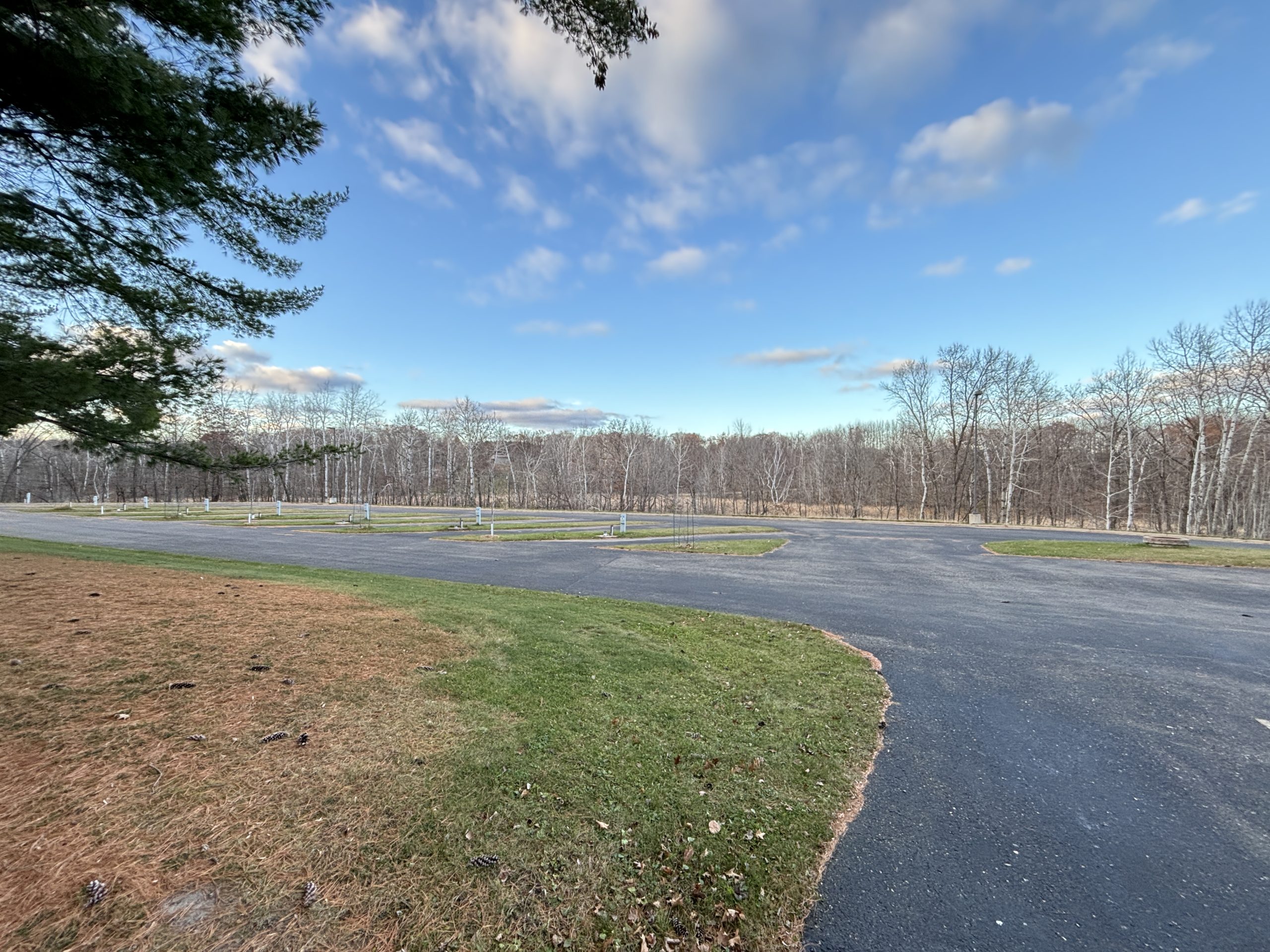 Paved RV hookup sites